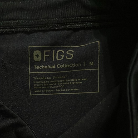 Figs Medium Zamora Bottoms in Navy Blue - Picture 2 of 3